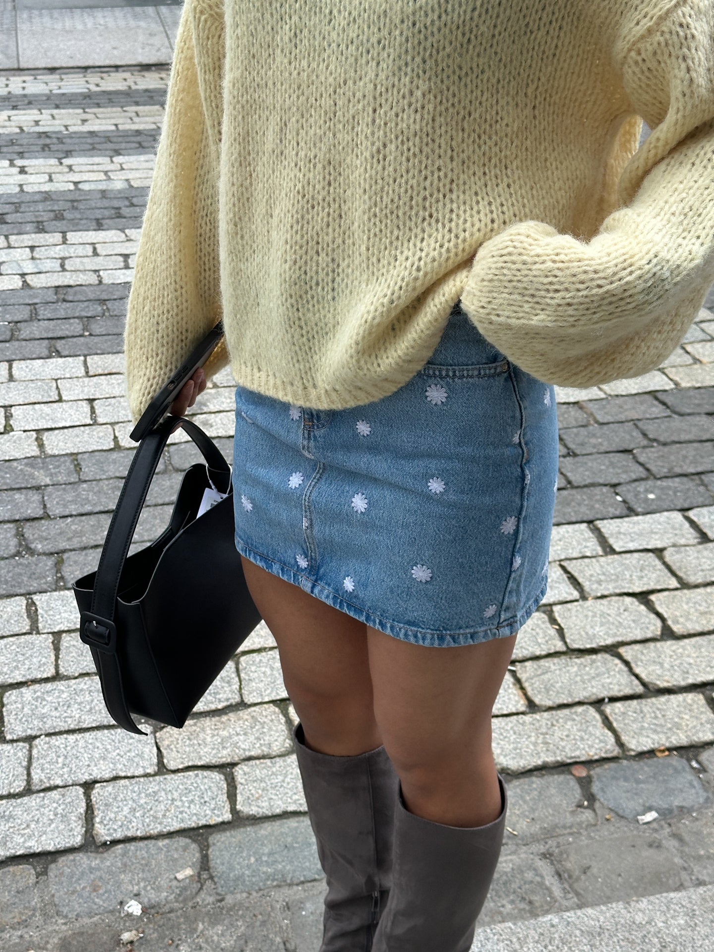 ONLSTELLA Short Denim Skirt - Blå